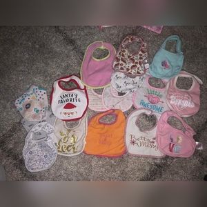 Baby girl bibs
